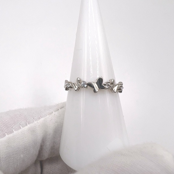 Sale $15 Firm! .925 Sterling Silver Butterfly Ring with Cz Accen… - Picture 1 of 17